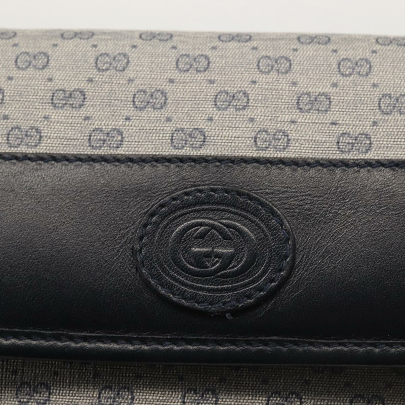 【日本直送】GUCCI Micro GG Supreme 單肩包 PVC 海軍藍/金色 004 89 1041 正品 144072-16