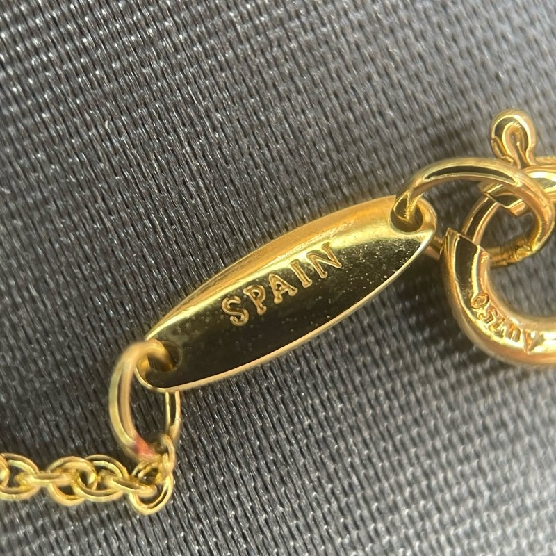 Tiffany 18k黃金 鑲鑽open heart項鍊 11mm Au750 小u 鏈長40.6cm 全套-6