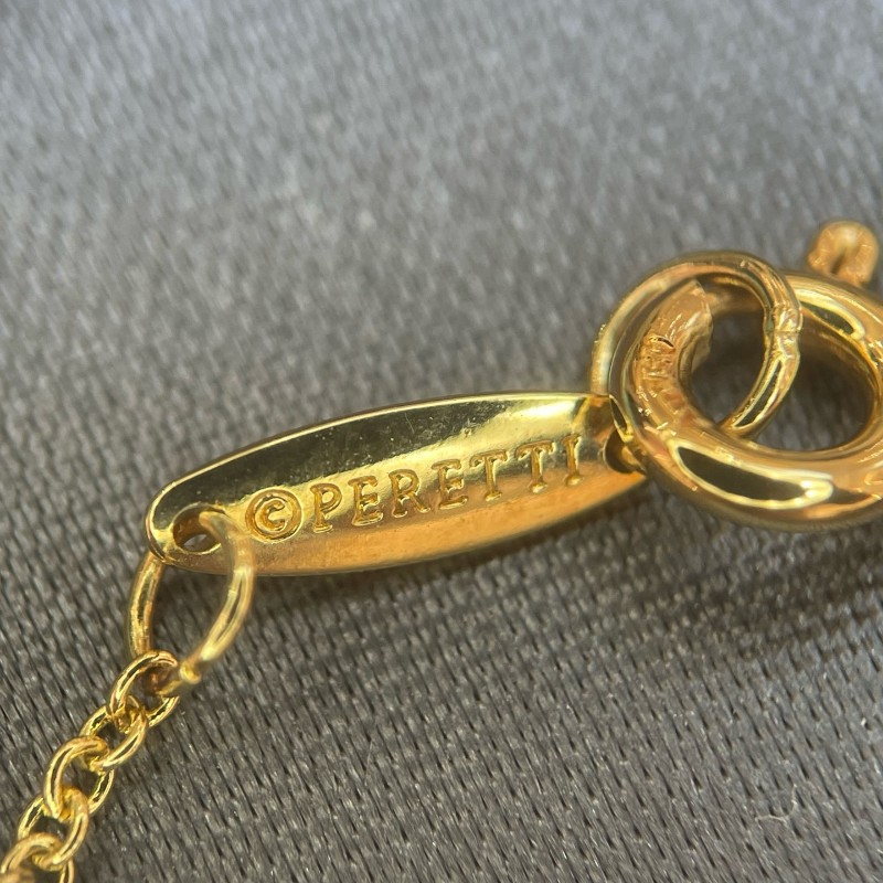 Tiffany 18k黃金 鑲鑽open heart項鍊 11mm Au750 小u 鏈長40.6cm 全套-8