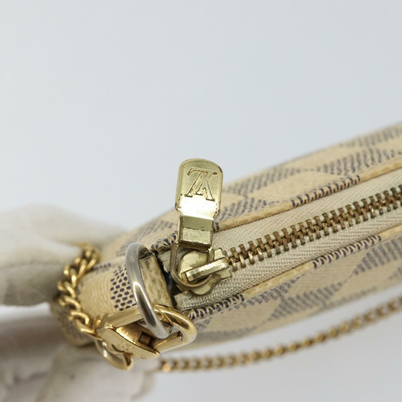 【日本直送】路易威登 Damier Azur 迷你手拿包配件袋 N63005 LV 正品 144302-9