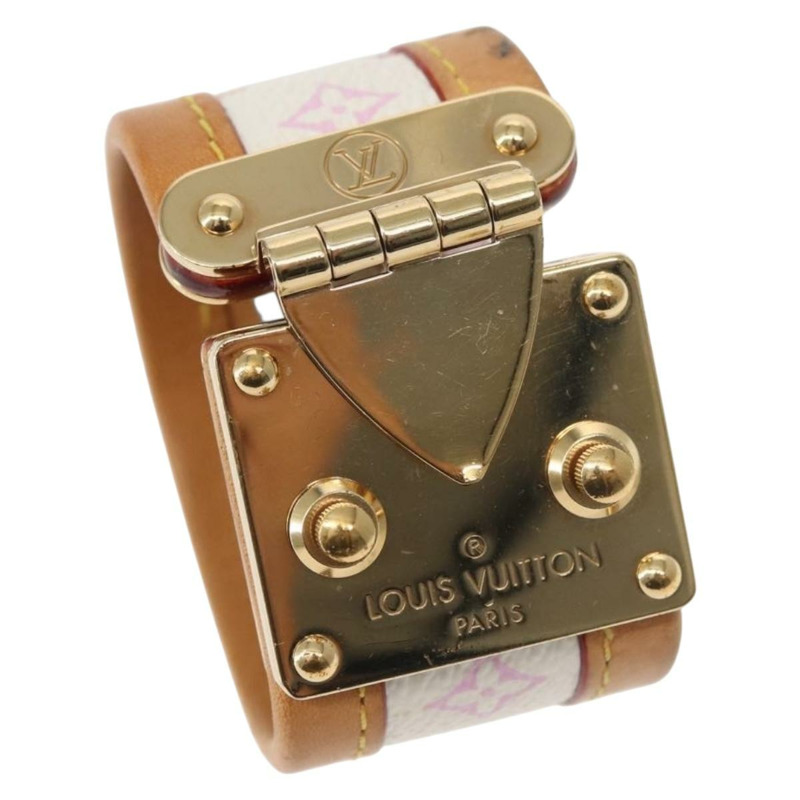 【日本直送】路易威登 Monogram Multicolor Cerule 手鐲 白色 M92593 LV Auth 143917-0