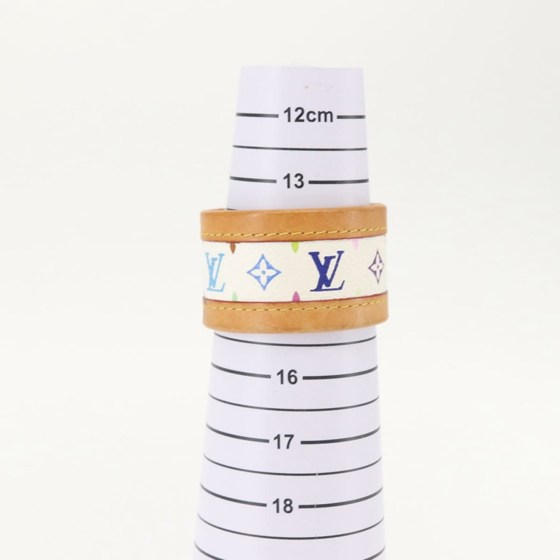 【日本直送】路易威登 Monogram Multicolor Cerule 手鐲 白色 M92593 LV Auth 143917-9