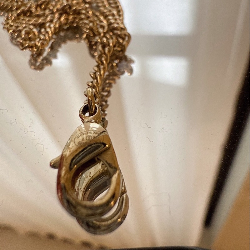 CHANEL 方鑽Logo項鍊-5