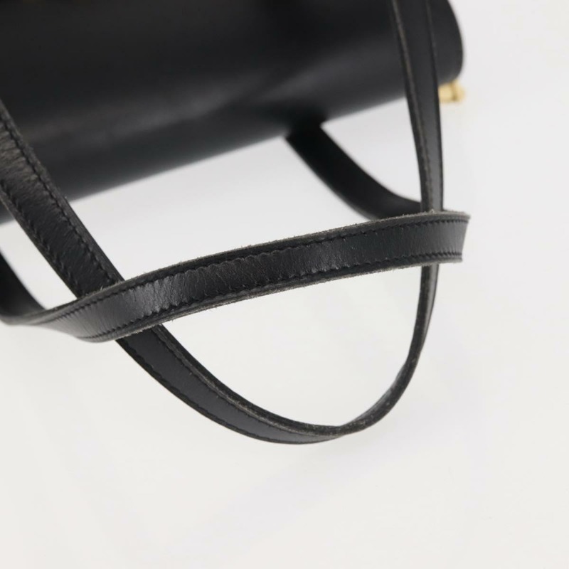 【日本直送】Christian Dior 手提包 皮革 黑色 金色 正品 144209-6