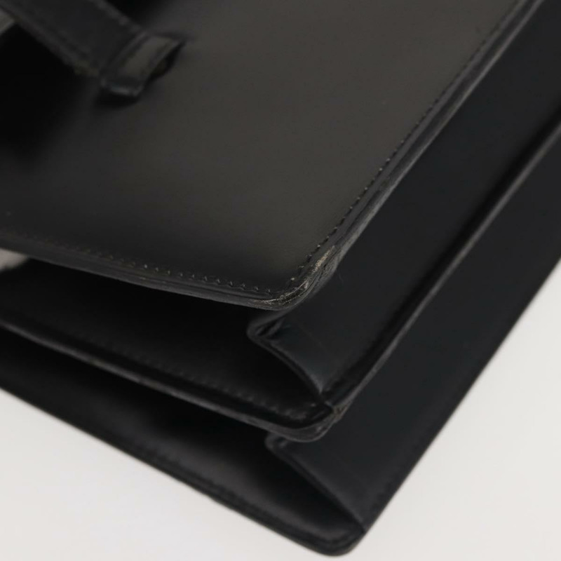 【日本直送】Christian Dior 手提包 皮革 黑色 金色 正品 144209-8