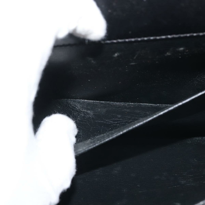 【日本直送】Christian Dior 手提包 皮革 黑色 金色 正品 144209-11