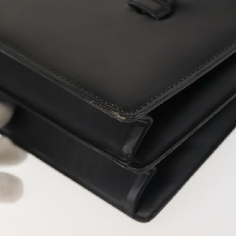 【日本直送】Christian Dior 手提包 皮革 黑色 金色 正品 144209-15