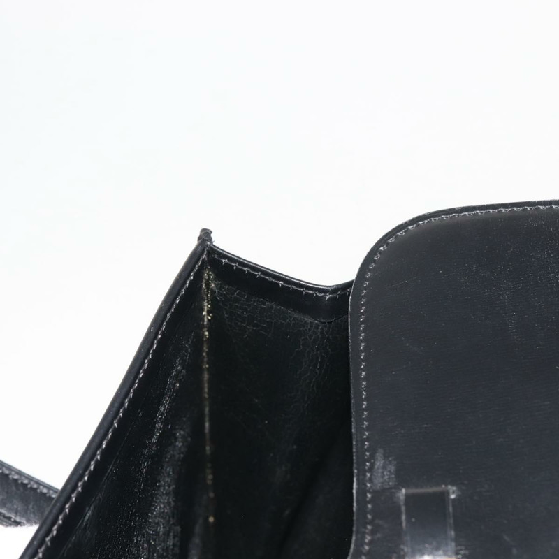 【日本直送】Christian Dior 手提包 皮革 黑色 金色 正品 144209-21