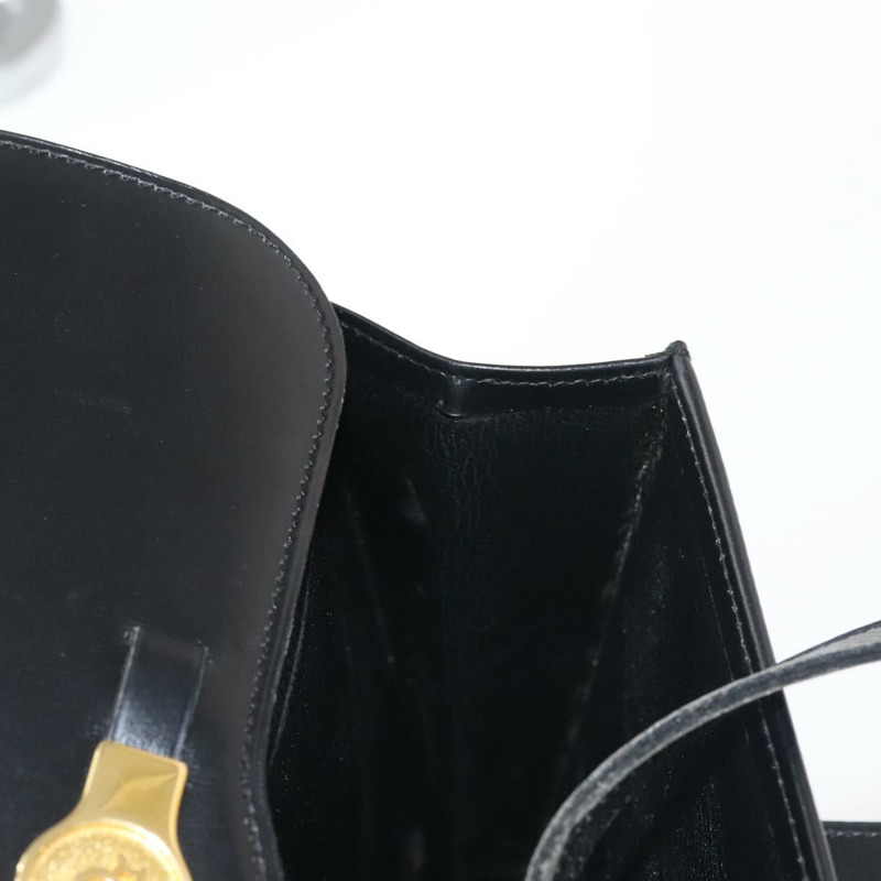 【日本直送】Christian Dior 手提包 皮革 黑色 金色 正品 144209-22