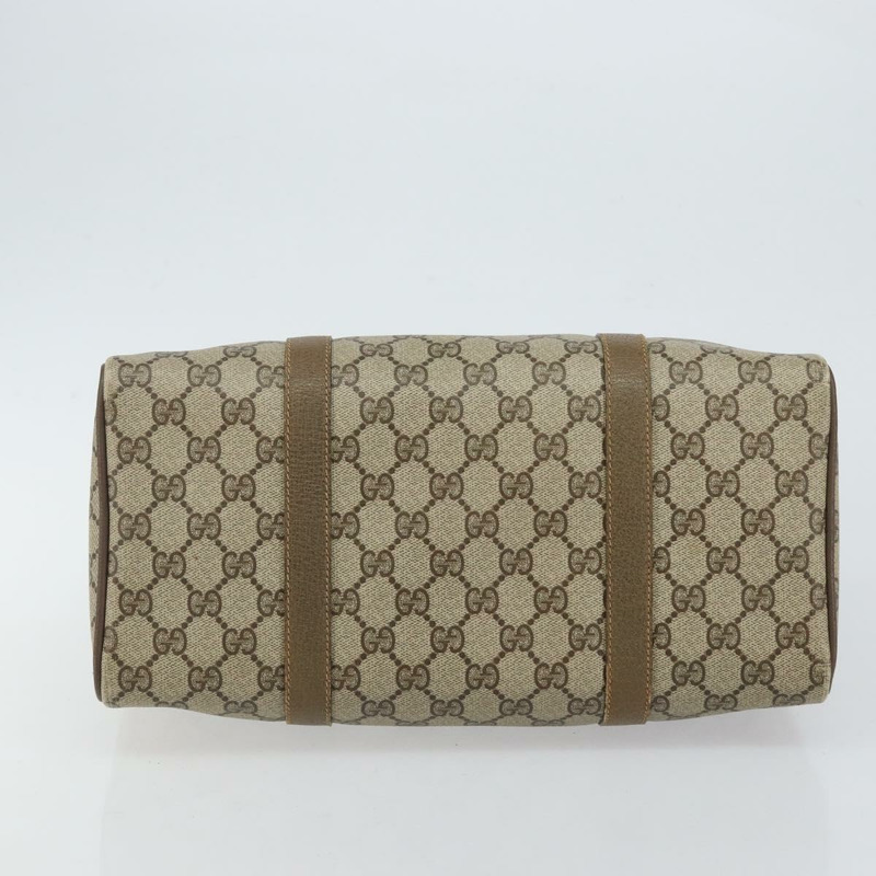 【日本直送】GUCCI GG Supreme Web Sherry Line 波士頓包 PVC 米色 金色 40 02 007 正品 144173-4