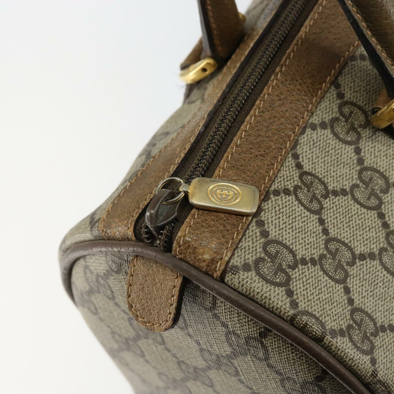 【日本直送】GUCCI GG Supreme Web Sherry Line 波士頓包 PVC 米色 金色 40 02 007 正品 144173-9