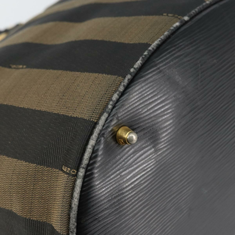 【日本直送】FENDI 胡桃色帆布手提包 黑色 棕色 正品 144279-13