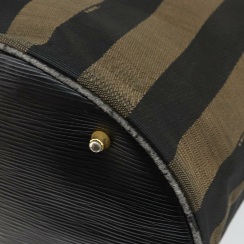 【日本直送】FENDI 胡桃色帆布手提包 黑色 棕色 正品 144279-14