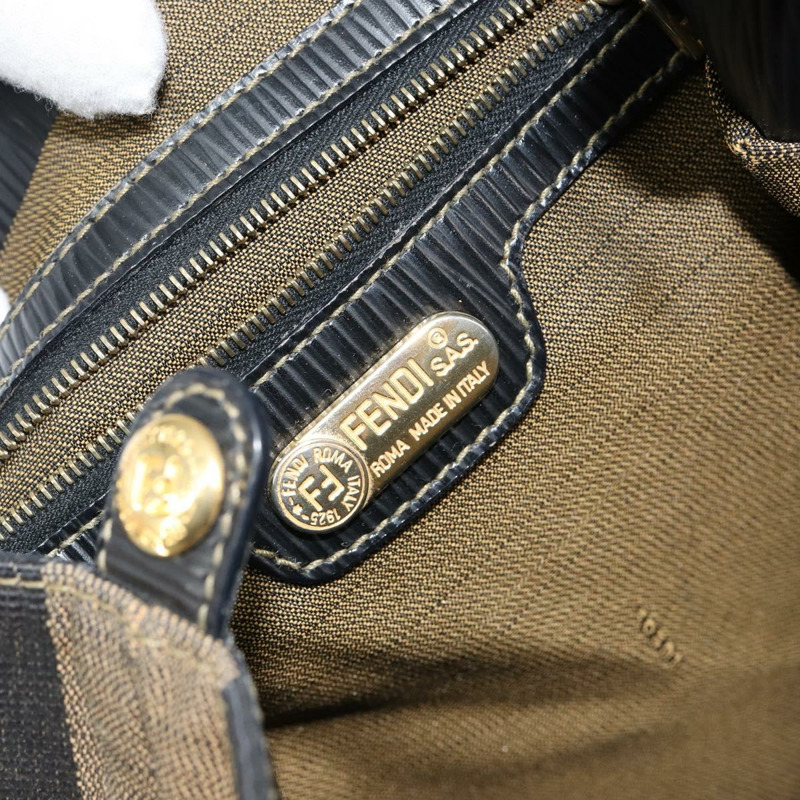 【日本直送】FENDI 胡桃色帆布手提包 黑色 棕色 正品 144279-16