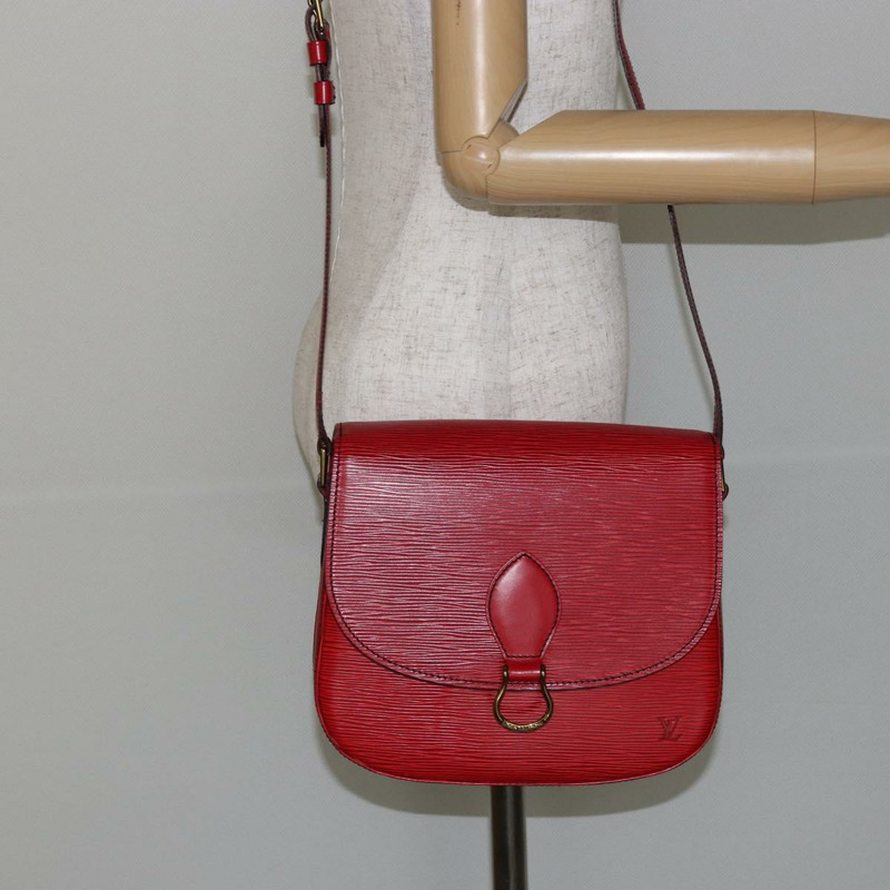 【日本直送】路易威登 Epi Saint Cloud GM 肩背包 紅色 M52197 LV Auth 144282-24