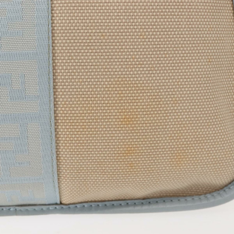 【日本直送】FENDI Zucca帆布肩背包 米色 金色 正品 144250-2