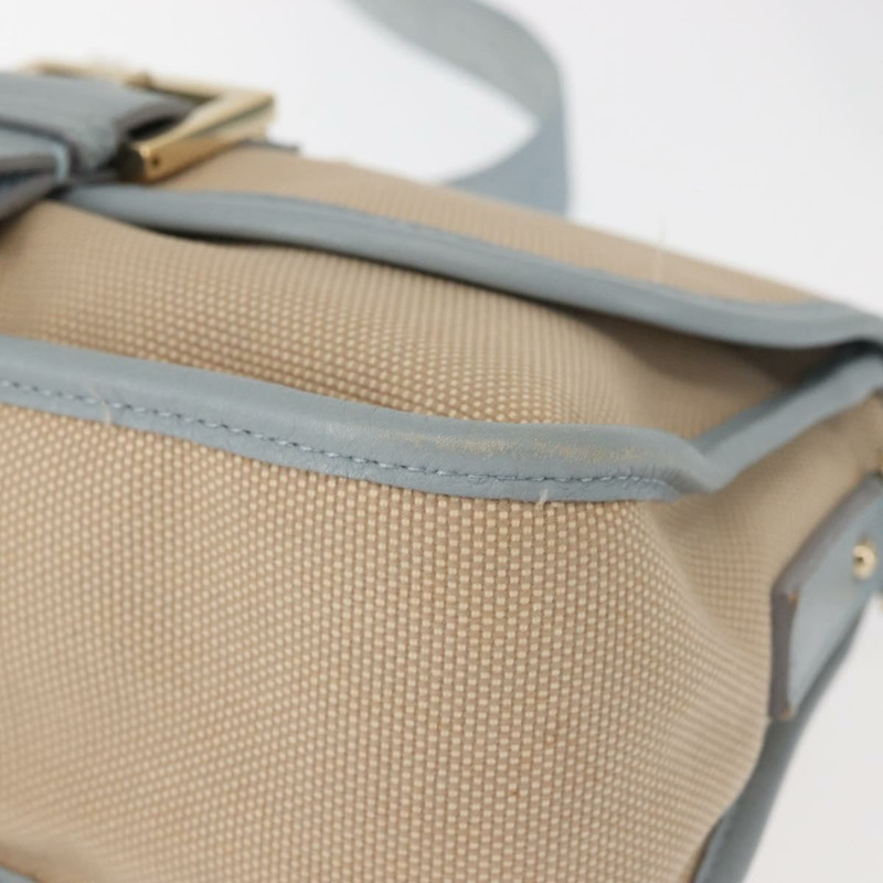 【日本直送】FENDI Zucca帆布肩背包 米色 金色 正品 144250-14