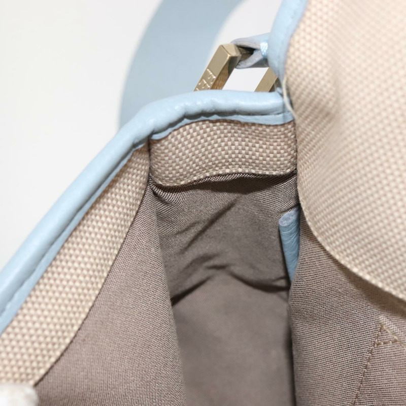 【日本直送】FENDI Zucca帆布肩背包 米色 金色 正品 144250-21