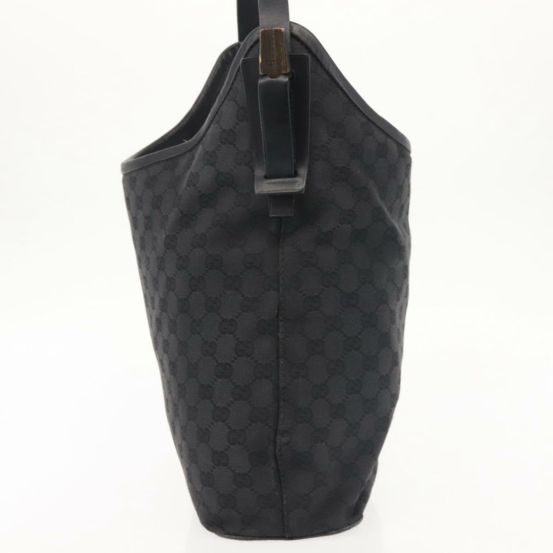 【日本直送】GUCCI GG帆布肩背包 黑色 銀色 106242 正品 144224-3