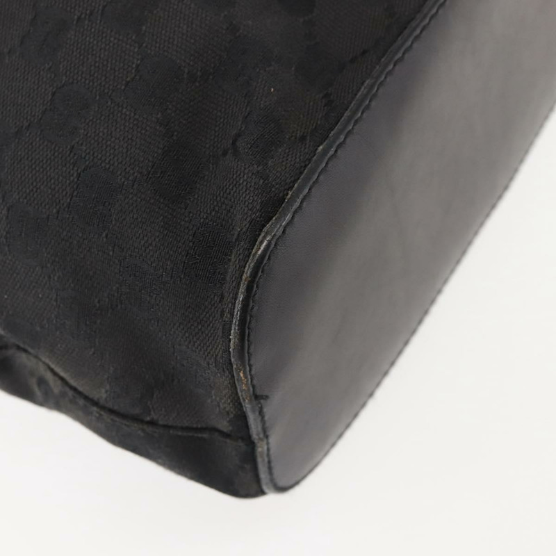 【日本直送】GUCCI GG帆布肩背包 黑色 銀色 106242 正品 144224-15