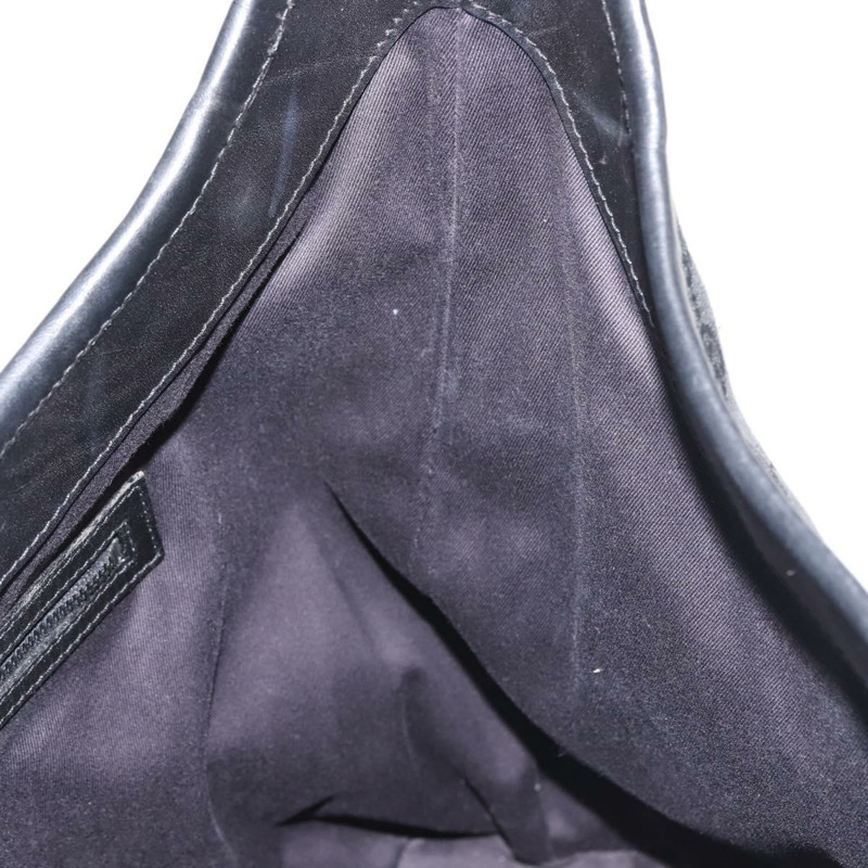 【日本直送】GUCCI GG帆布肩背包 黑色 銀色 106242 正品 144224-17