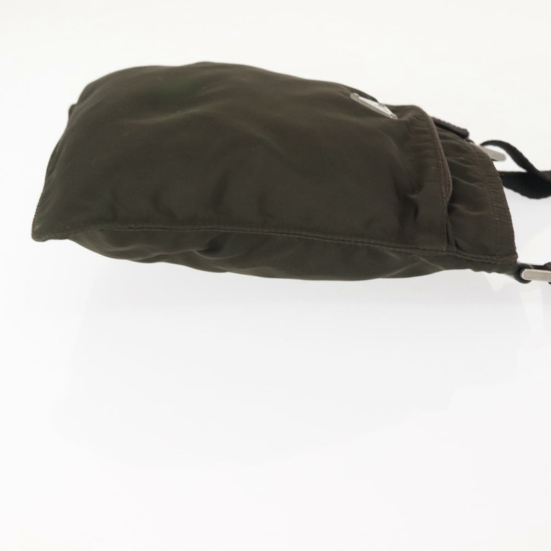 【日本直送】PRADA 尼龍卡其色銀色單肩包 正品 143342-2