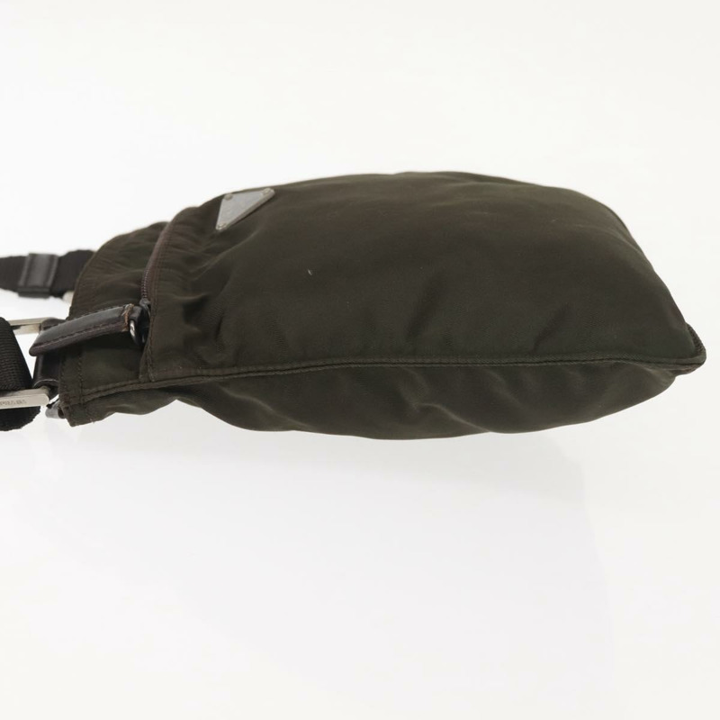 【日本直送】PRADA 尼龍卡其色銀色單肩包 正品 143342-3