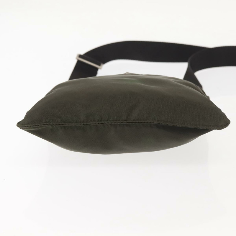 【日本直送】PRADA 尼龍卡其色銀色單肩包 正品 143342-4