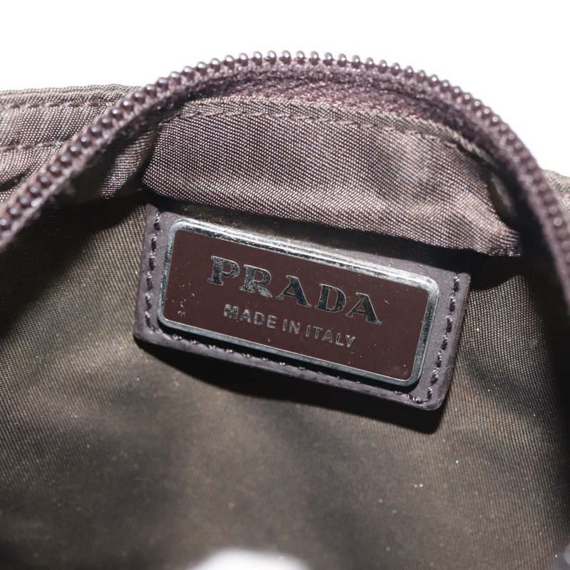【日本直送】PRADA 尼龍卡其色銀色單肩包 正品 143342-18