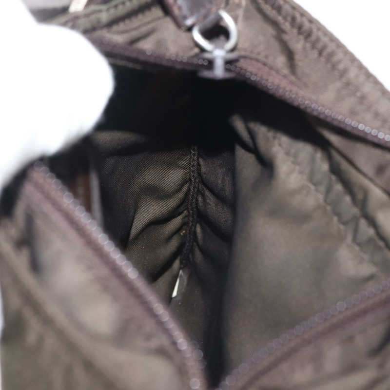 【日本直送】PRADA 尼龍卡其色銀色單肩包 正品 143342-20