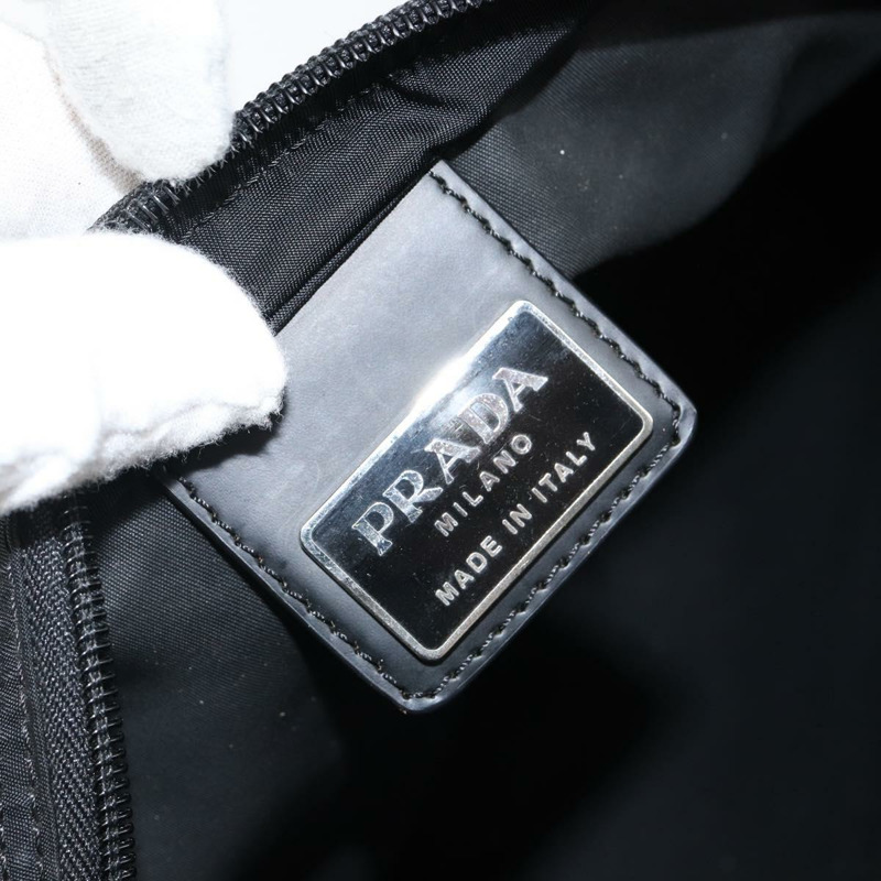 【日本直送】PRADA 單肩包 尼龍 黑色 銀色 正品 143341-17