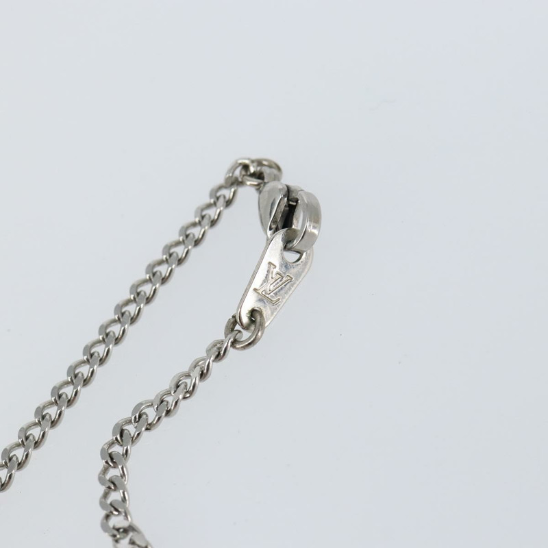 【日本直送】路易威登 Monogram Row 項鍊 金屬 銀色 M02254 LV Auth 143366-8