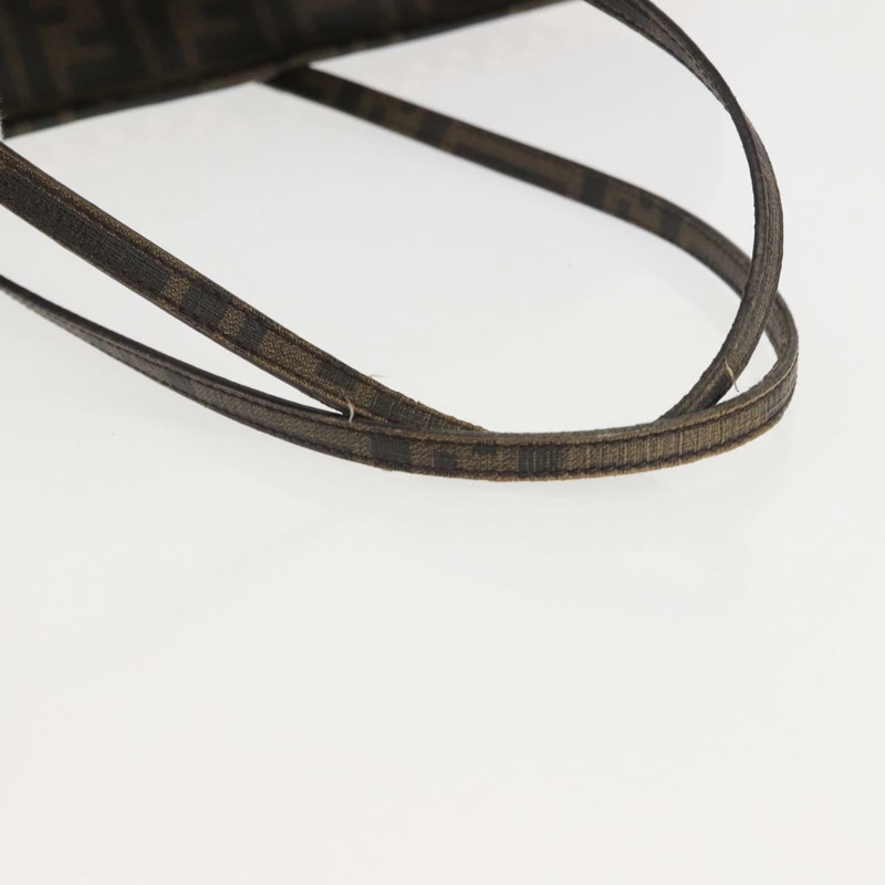 【日本直送】FENDI Zucca帆布手提包 黑色 棕色 正品 144917-6