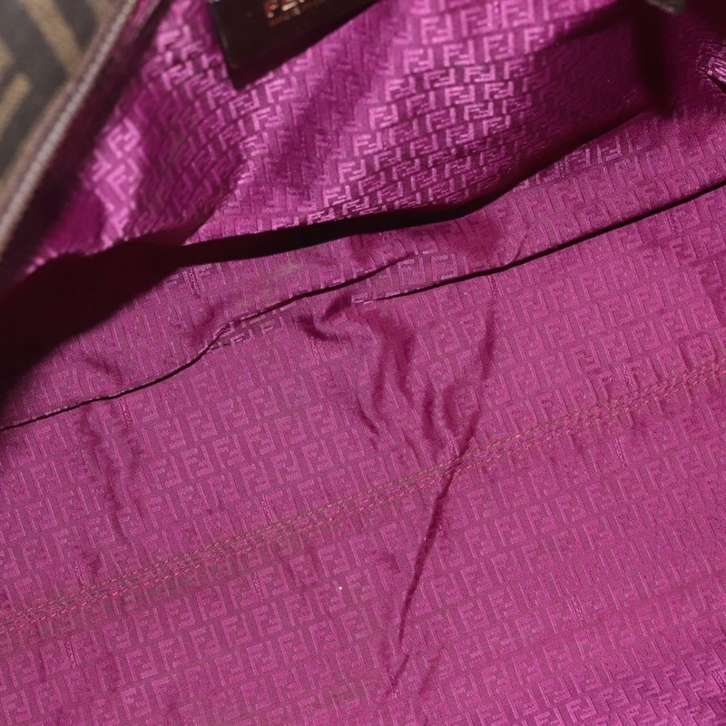 【日本直送】FENDI Zucca帆布手提包 黑色 棕色 正品 144917-10