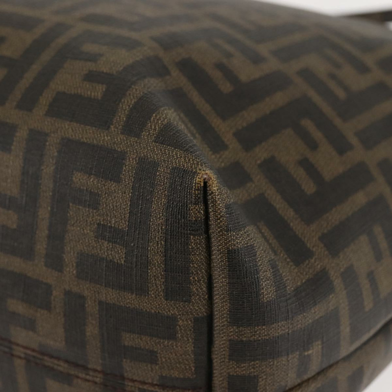 【日本直送】FENDI Zucca帆布手提包 黑色 棕色 正品 144917-15