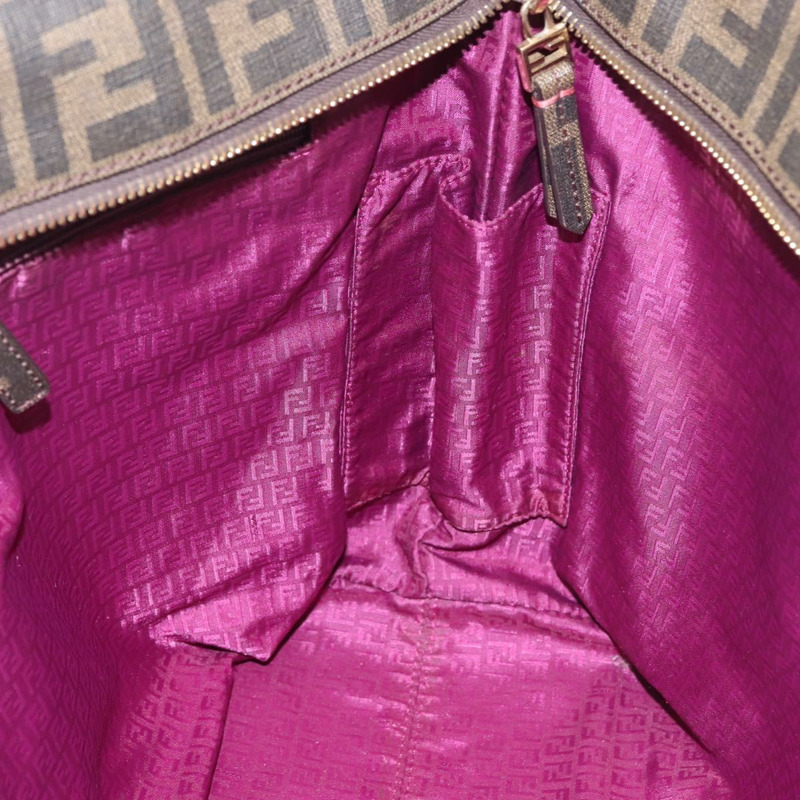 【日本直送】FENDI Zucca帆布手提包 黑色 棕色 正品 144917-17