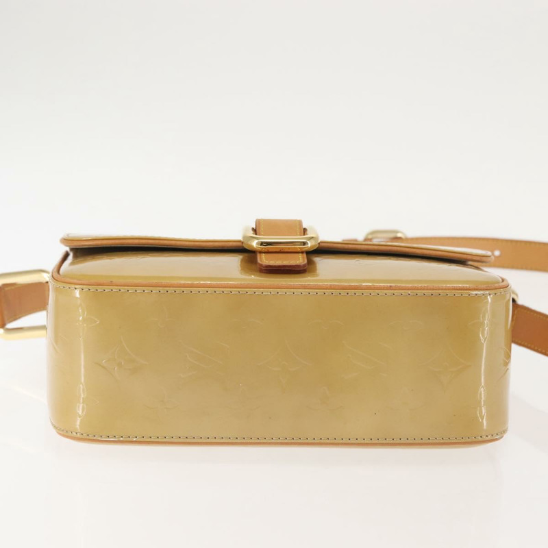 【日本直送】路易威登 Monogram Vernis Christie GM 單背包 米色 M91147 正品 143549-5