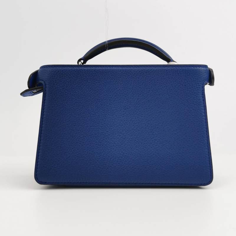 Fendi Peekaboo ISeeU XCross 牛皮純色扭鎖手提包單肩包 9.8新-4