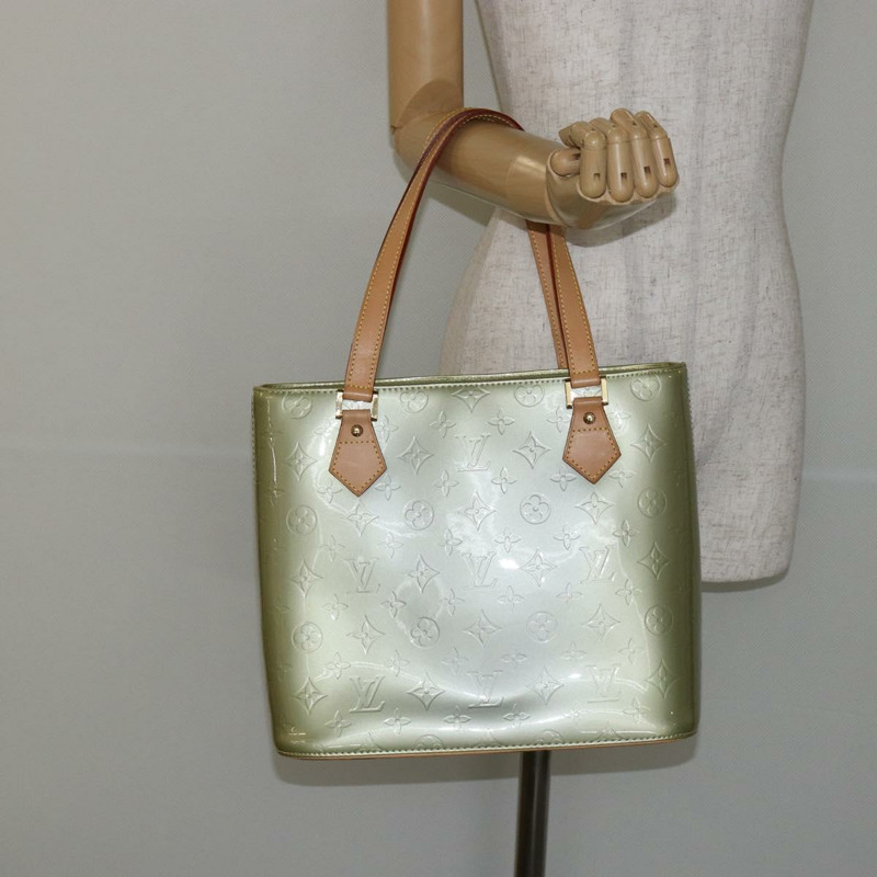 【日本直送】路易威登 Monogram Vernis Houston 手提包 灰色 M91053 LV 正品 144763-22