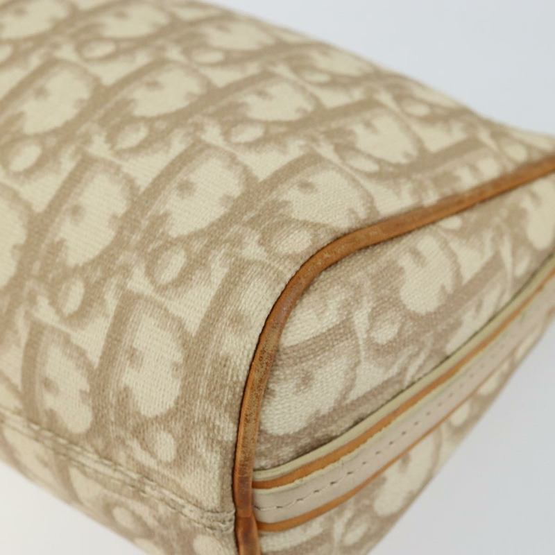 【日本直送】Christian Dior Trotter帆布浪漫單肩包 PVC米色銀色 正品 143590-8