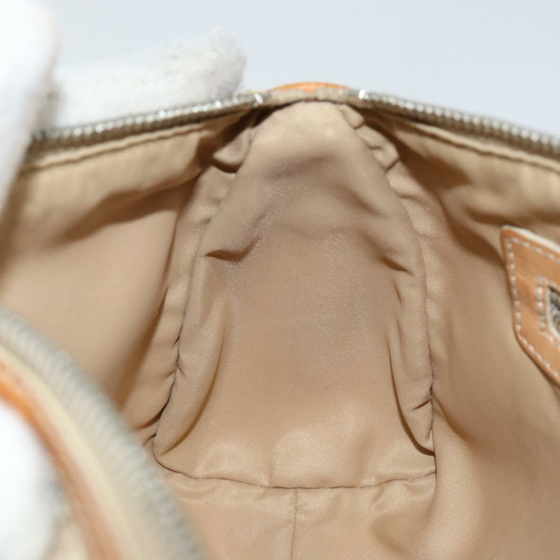 【日本直送】Christian Dior Trotter帆布浪漫單肩包 PVC米色銀色 正品 143590-19