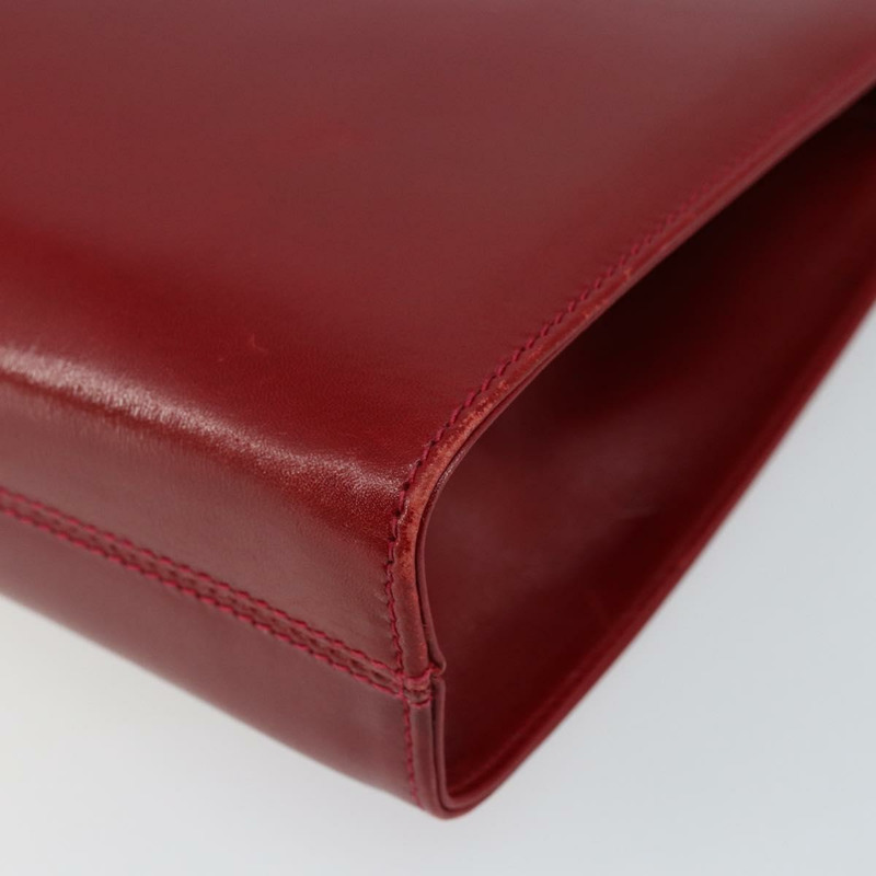 【日本直送】Salvatore Ferragamo Gancini 鏈條單肩包 皮革 紅色 金色 正品 143586-15