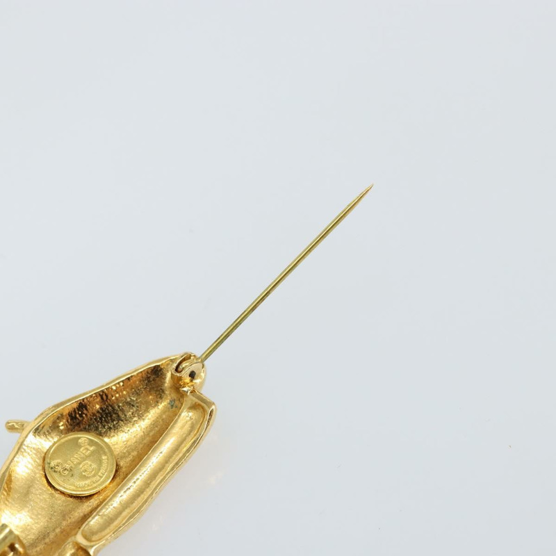 【日本直送】香奈兒貝雷帽胸針，金屬金色，CC標誌，正品編號bs29695-4