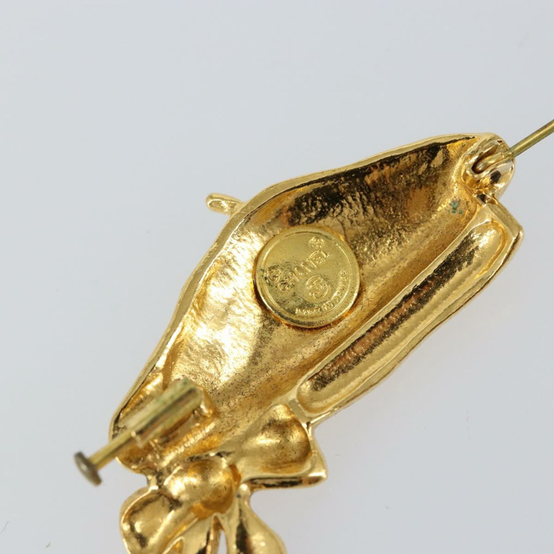 【日本直送】香奈兒貝雷帽胸針，金屬金色，CC標誌，正品編號bs29695-5