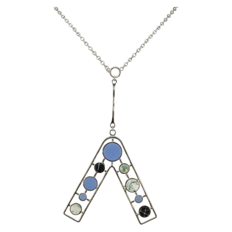 【日本直送】Christian Dior 項鍊 金屬 銀色 Auth bs29694-0