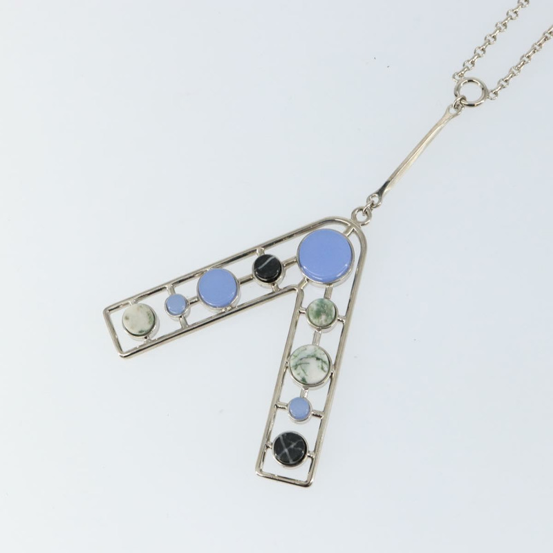 【日本直送】Christian Dior 項鍊 金屬 銀色 Auth bs29694-2