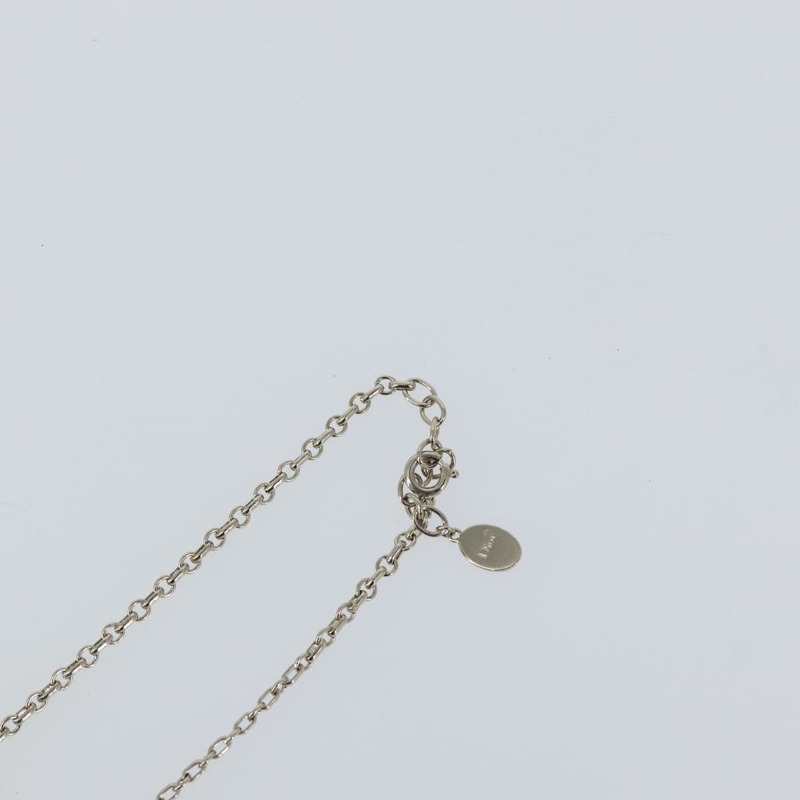 【日本直送】Christian Dior 項鍊 金屬 銀色 Auth bs29694-14