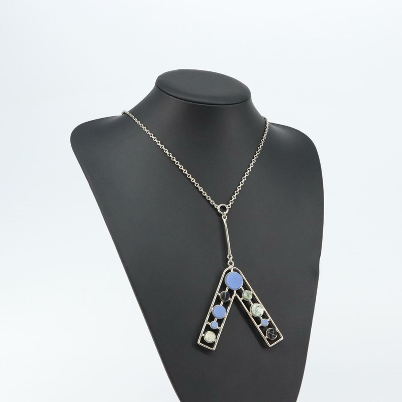 【日本直送】Christian Dior 項鍊 金屬 銀色 Auth bs29694-15