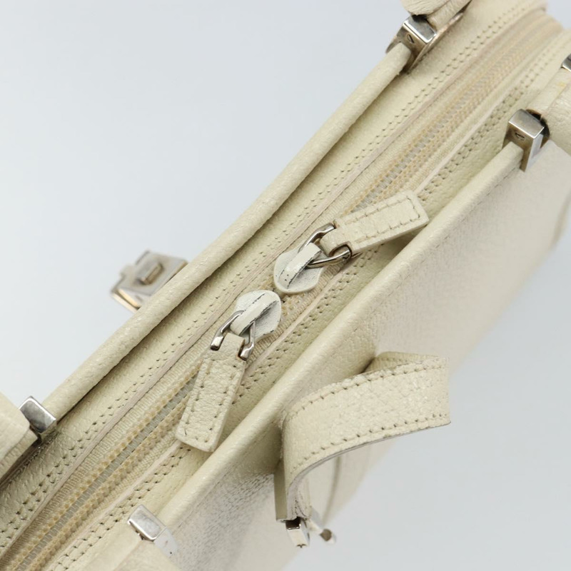 【日本直送】GUCCI Jackie 手提包 皮革 白色 銀色 002 1071 Auth ti3434-9