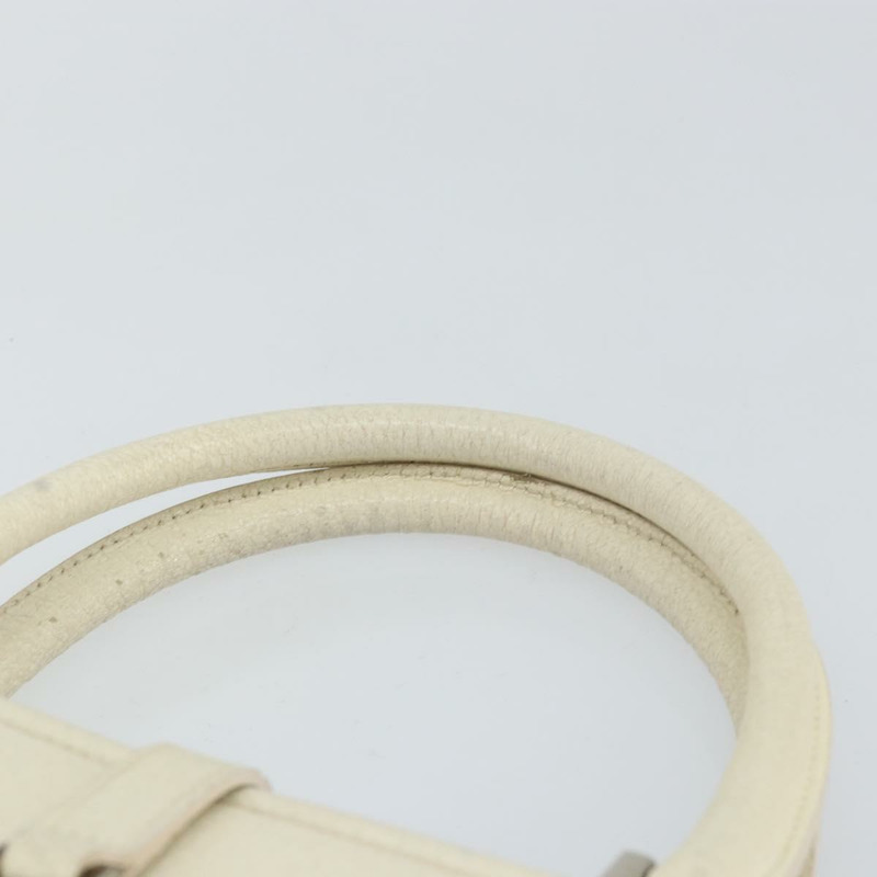 【日本直送】GUCCI Jackie 手提包 皮革 白色 銀色 002 1071 Auth ti3434-13